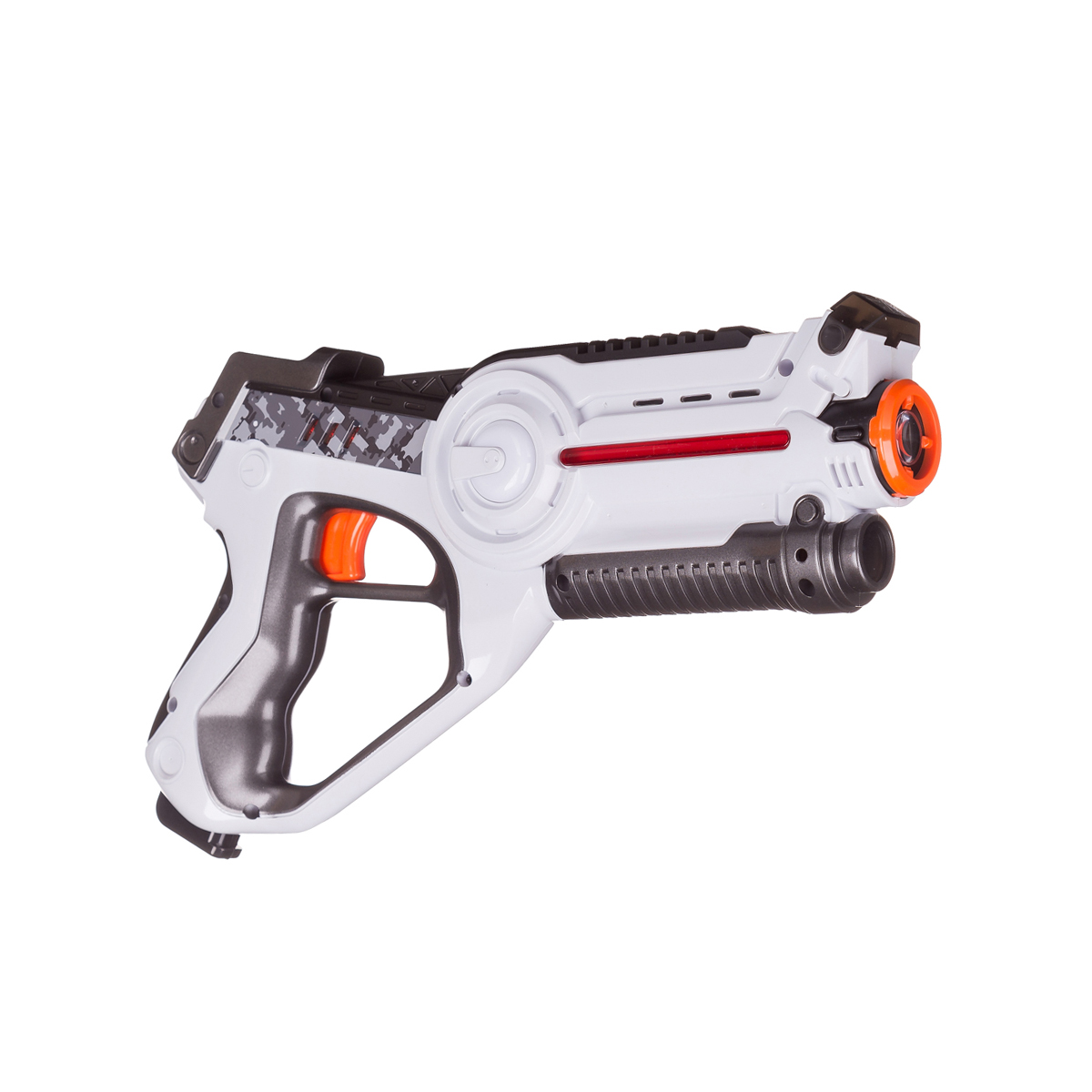 Фото 8 Интерактивный пистолет бластер для игры лазертаг UFT LASER TAG GUN + MASK (blue+white)