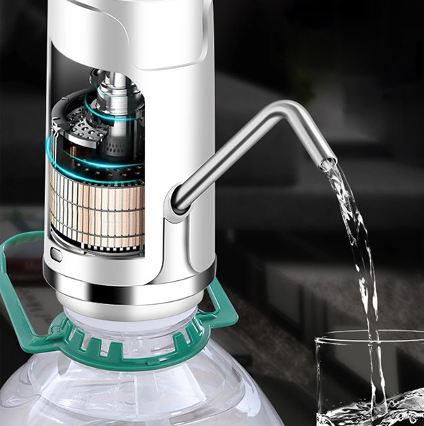 Фото 3 Электрическая помпа для питьевой воды с аккумулятором KASMET Pump Dispenser PD2 Silver