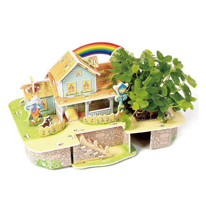 Фото 5 3D Конструктор с живим растением Mini Zilipoo Rainbow House