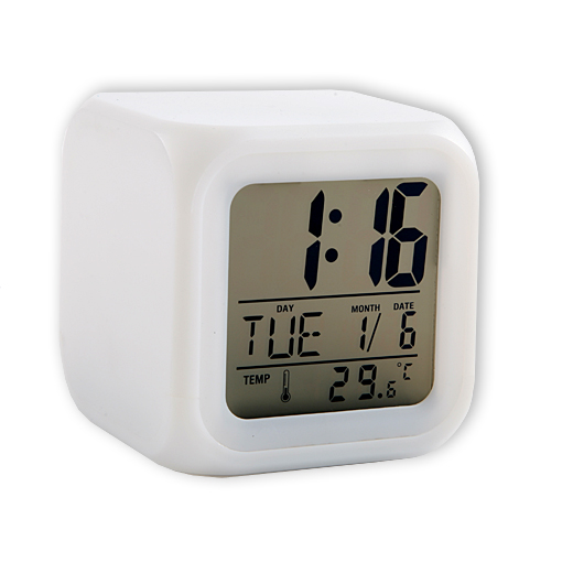Фото 2 Часы с термометром меняющие цвет UFT Clock Kub