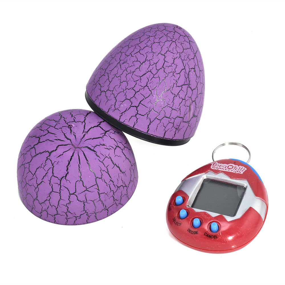 Игрушка электронный питомец Тамагочи в Яйце Динозавра UFT Eggshell Game Purple