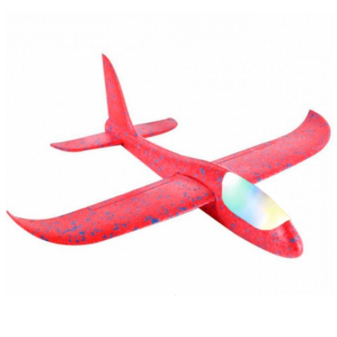 Фото 1 Метательный самолет планер со светящейся кабиной 48 см UFT Touch Sky Plane Original G2 Red