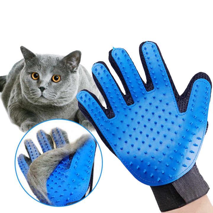 Фото 3 Перчатка для вычесывания шерсти домашних животных UFT Hair Removal Gloves