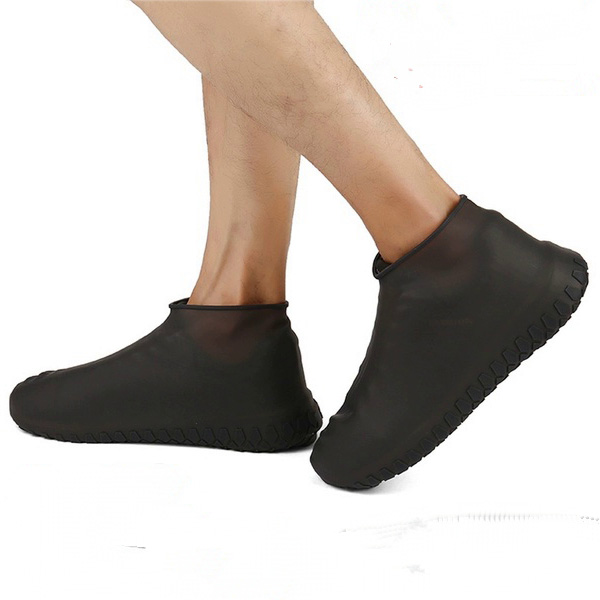 Силиконовые водонепроницаемые бахилы Чехлы на обувь MASSLINNA WSS1 L Black