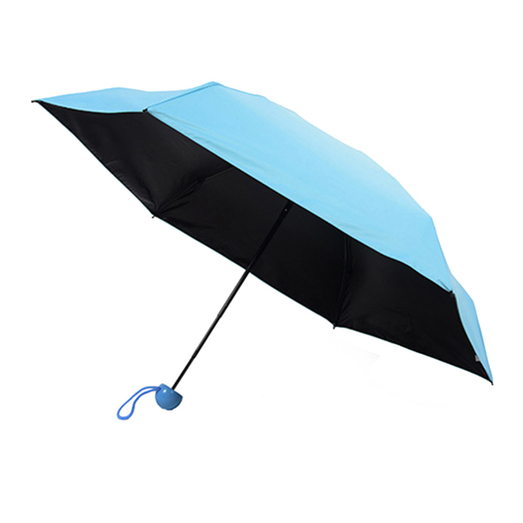 Фото 2 Карманный зонт в футляре капсула UFT Umbrella U1 Light blue