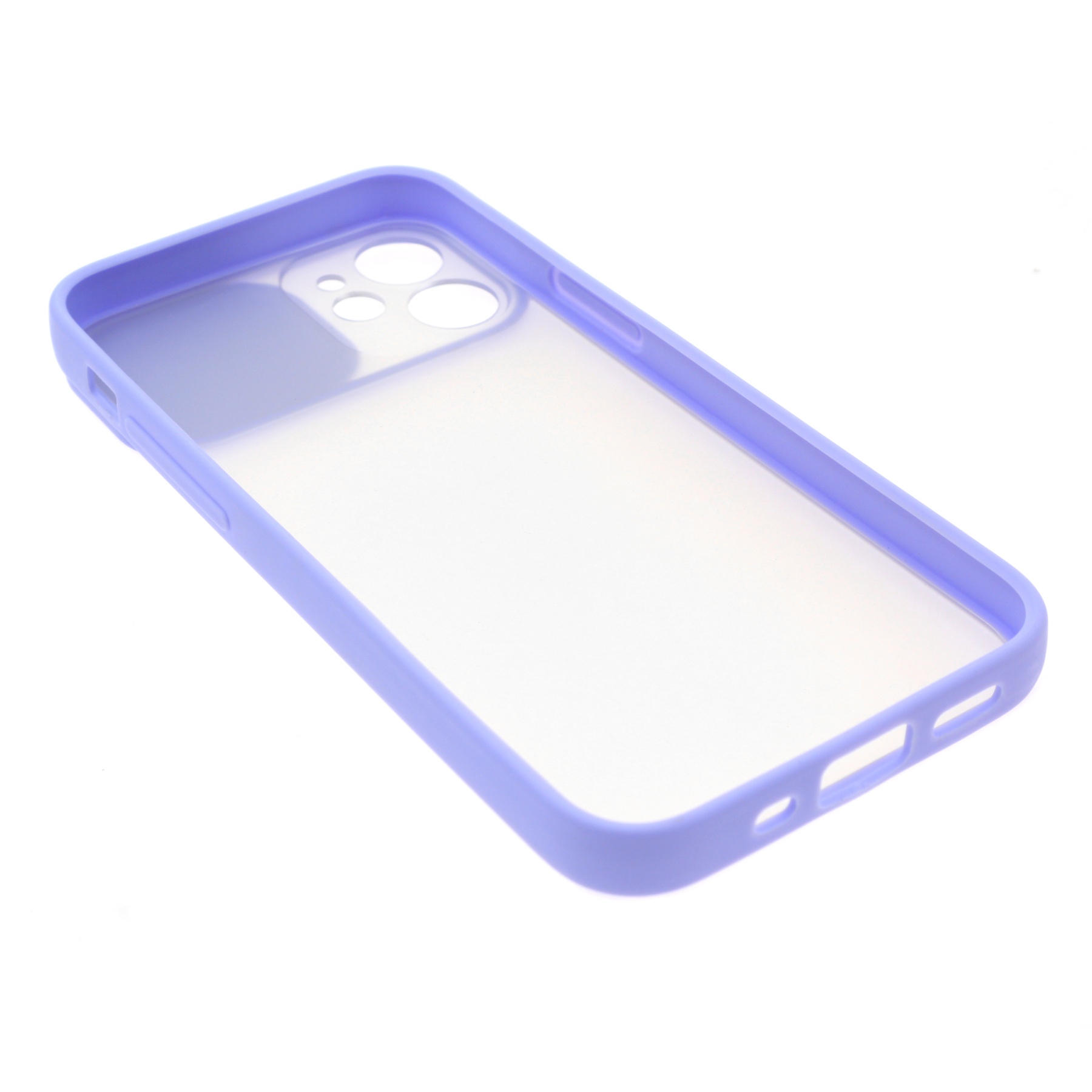 Фото 1 Силиконовый чехол для iPhone 12 mini со шторкой защищающей камеру UFT Purple