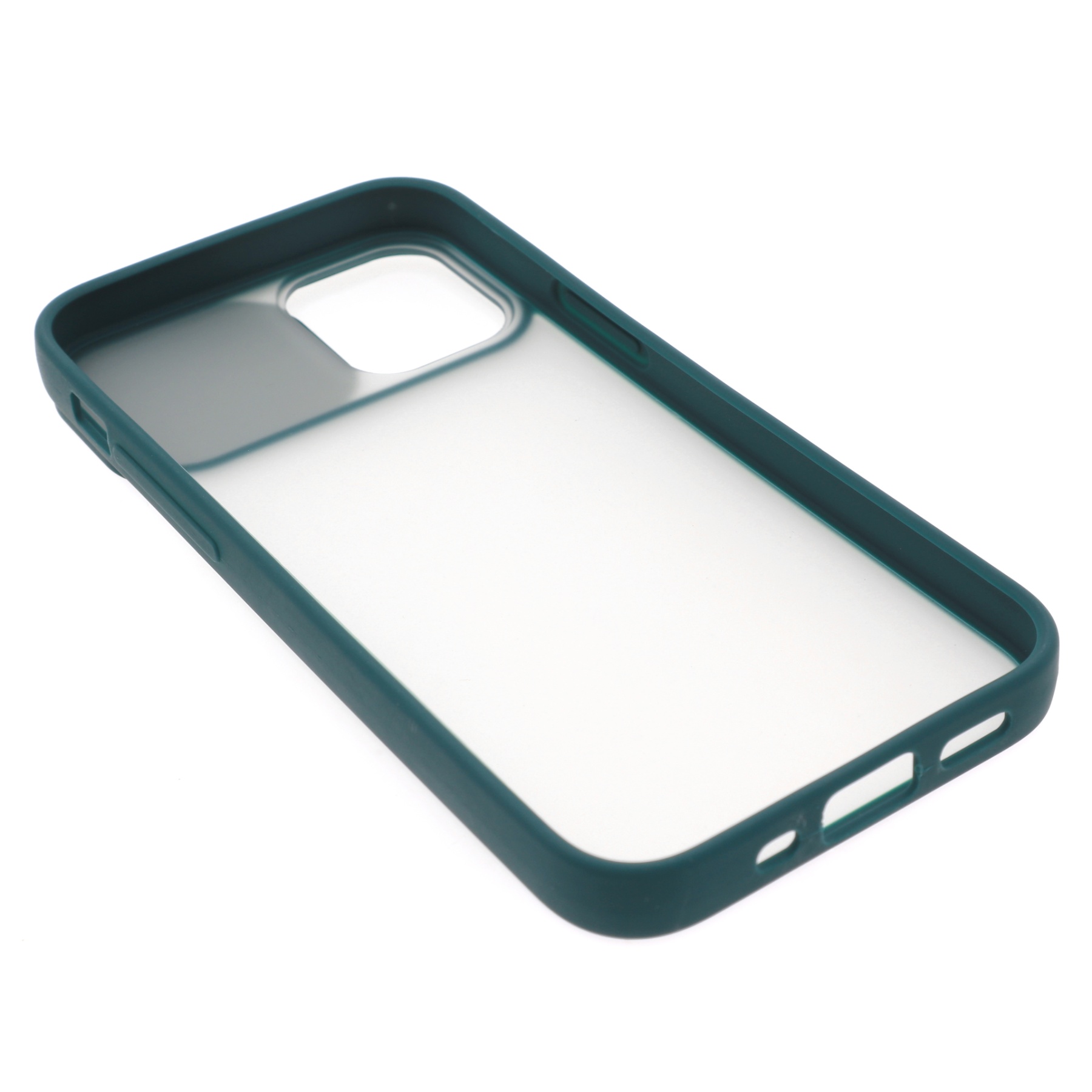 Фото 2 Силиконовый чехол для iPhone 12 mini со шторкой защищающей камеру UFT Green