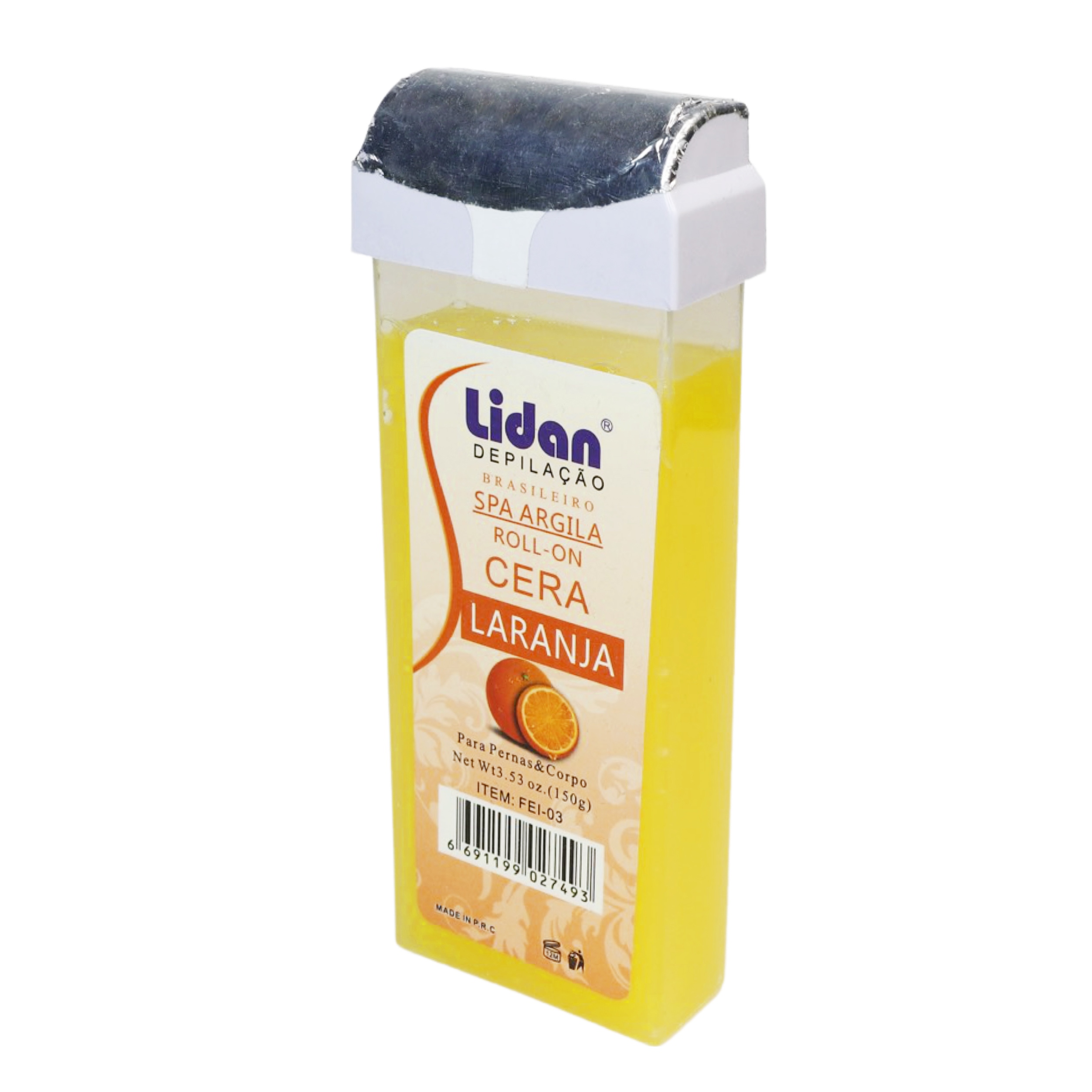 Фото 5 Воск для депиляции Lidan в картридже 100мл Апельсин