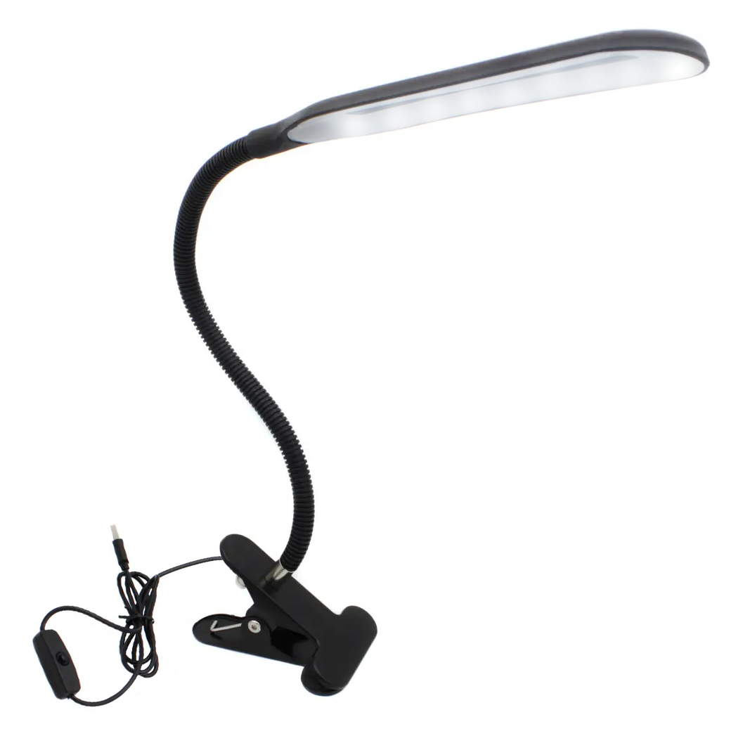 Фото 1 Настольная LED лампа с гибкой ножкой и прищепкой UFT Lamp 1 Black