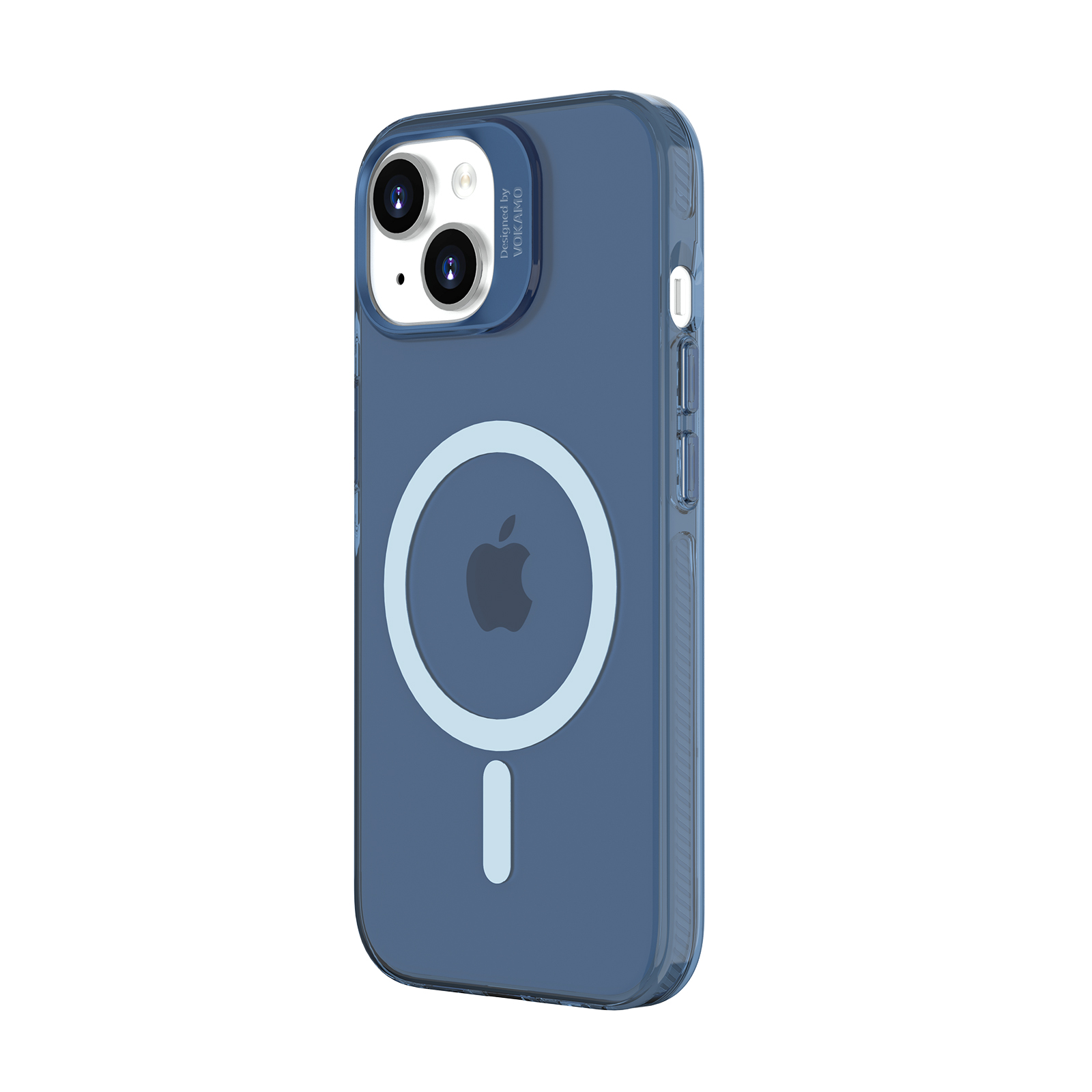 Фото 1 Чехол для iPhone 15 с магнитом MagSafe VOKAMO Blue Полупрозрачный