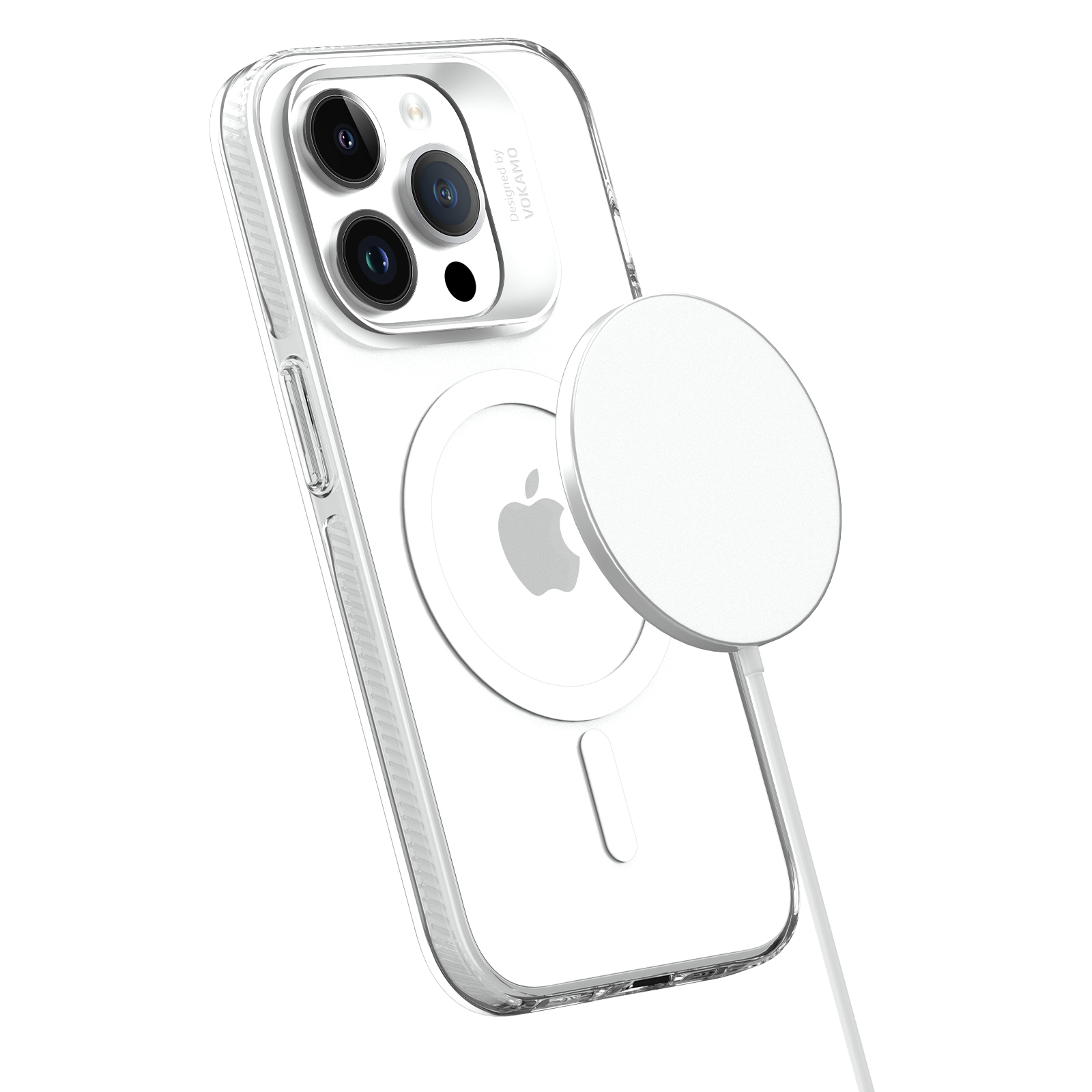 Фото 4 Чехол для iPhone 15 с магнитом MagSafe VOKAMO Прозрачный