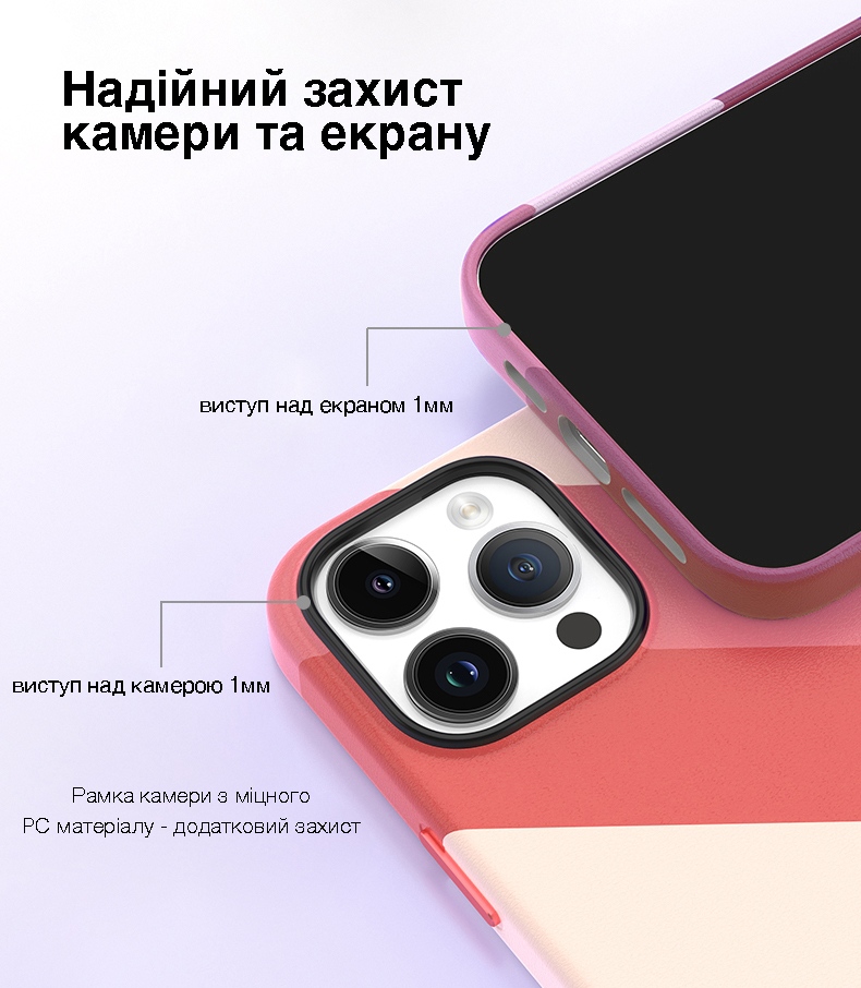Фото 5 Цветной чехол для iPhone 15 с магнитом MagSafe VOKAMO Pink