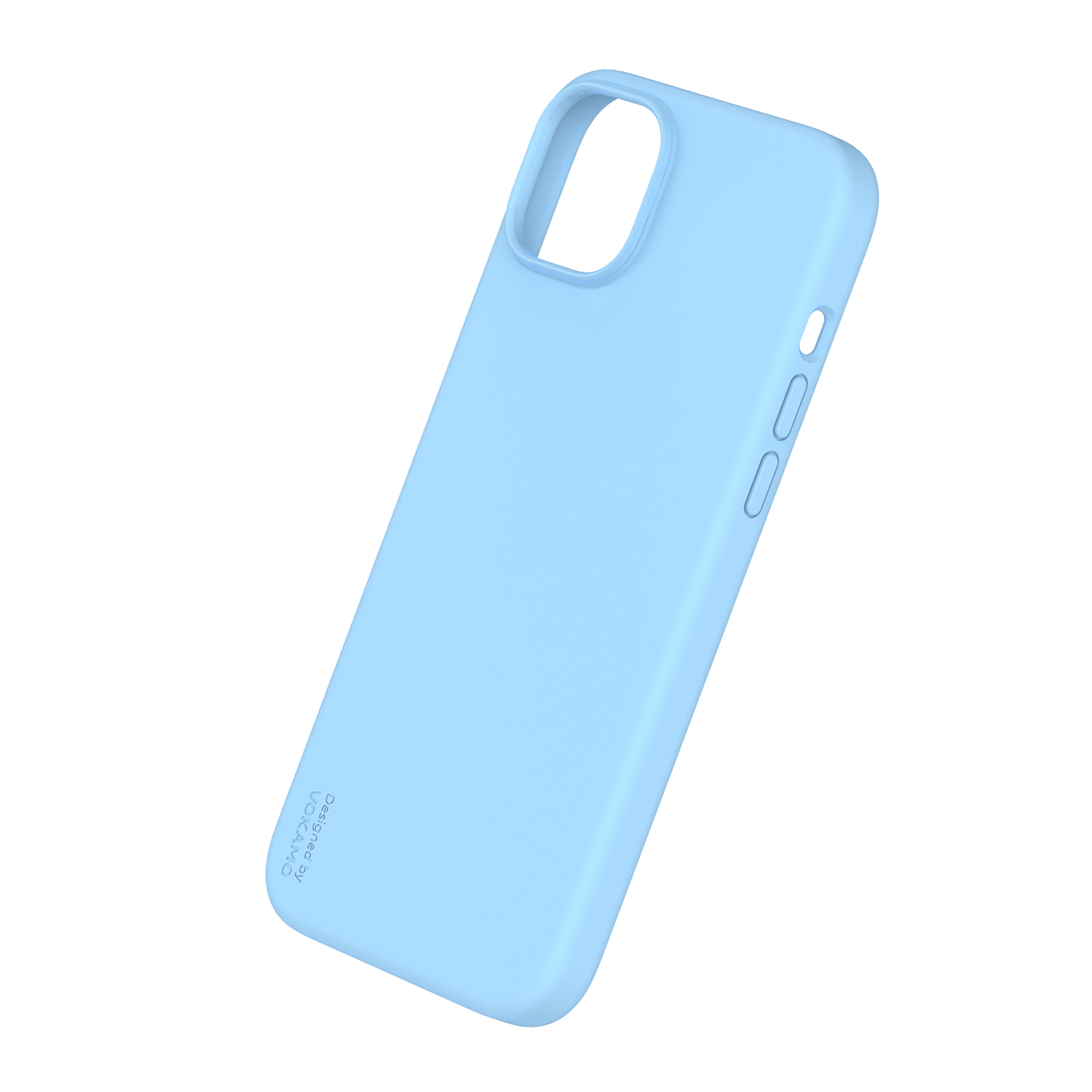 Фото 1 Жидкий силиконовый чехол для iPhone 15 с магнитом MagSafe VOKAMO Blue