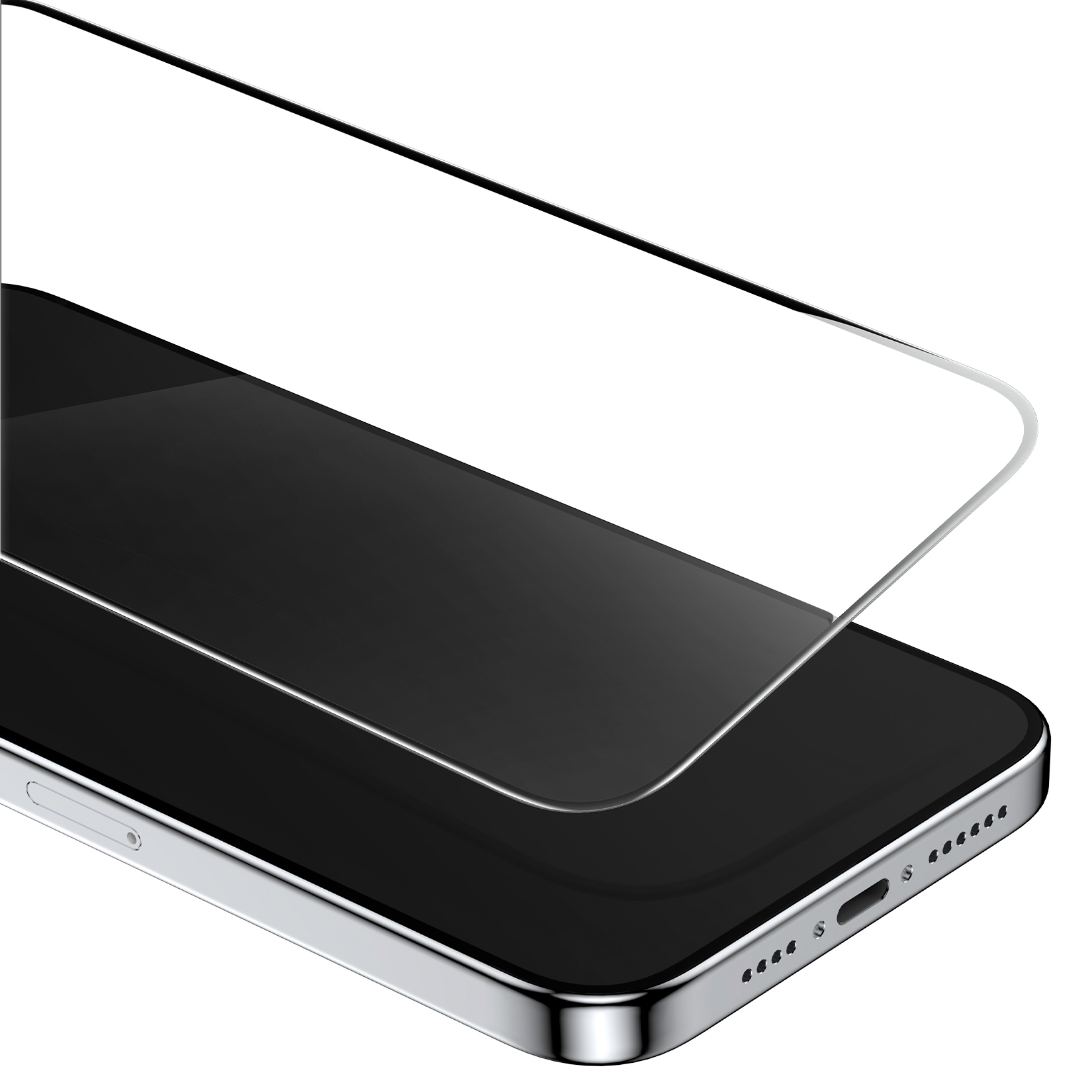 Фото 4 Защитное стекло для iPhone 15 Pro VOKAMO Ocover 3D Diamond HD Black