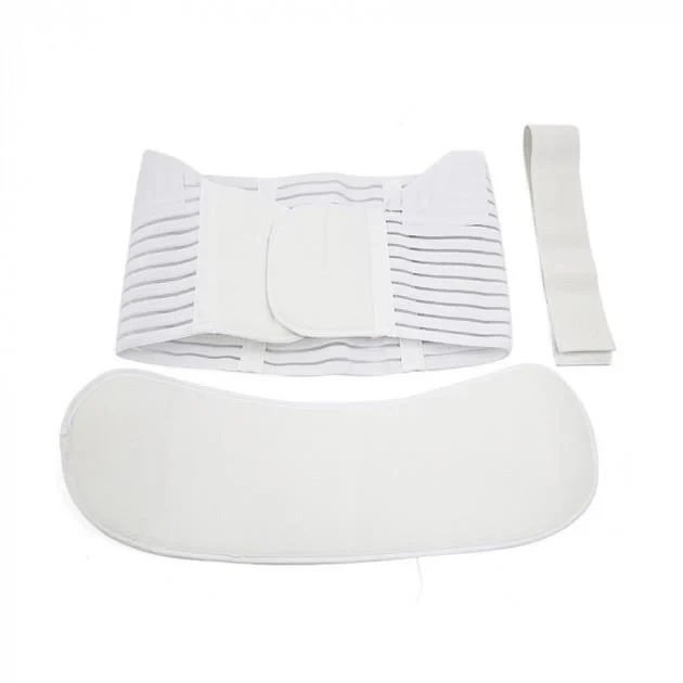 Фото 3 Бандаж для беременных, эластичный пояс на липучках UFT Bandage L White